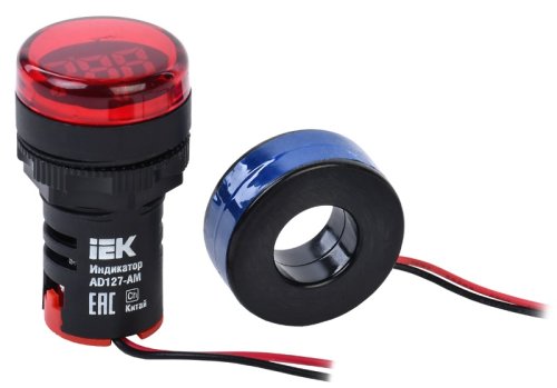 Индикатор значения тока IEK KARAT AD127-AM 22мм 220В IP40 красный фото Индикатор значения тока IEK KARAT AD127-AM 22мм 220В IP40 красный картинка